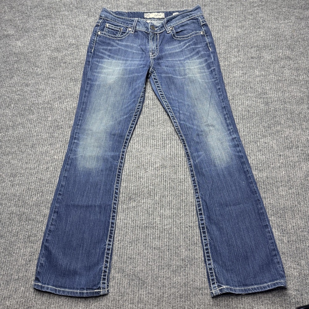 BKE Culture Bootcut Jeans Womens 31x31.5 Blue Medium Wash Mid Rise Stretch Denim